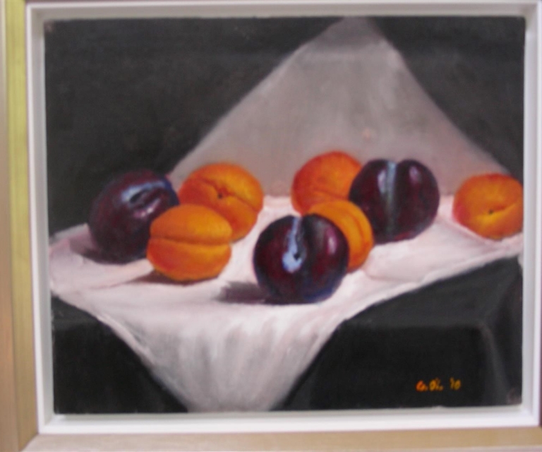 Apricots and plums 